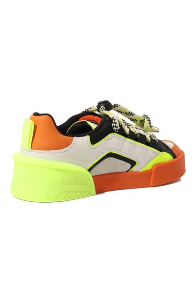 Кеды DOLCE & GABBANA разноцветного цвета по цене 35200 руб., арт. DA5120/AB718/24-28, фото 3 Кеды DOLCE & GABBANA, арт. DA5120/AB718/24-28, фото 3