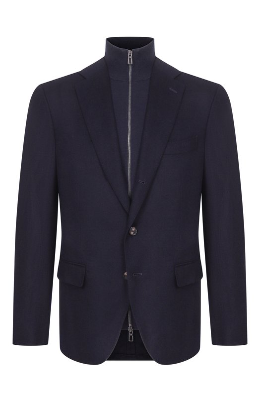 Кашемировый пиджак Loro Piana FAM8684 Синий FAM8684