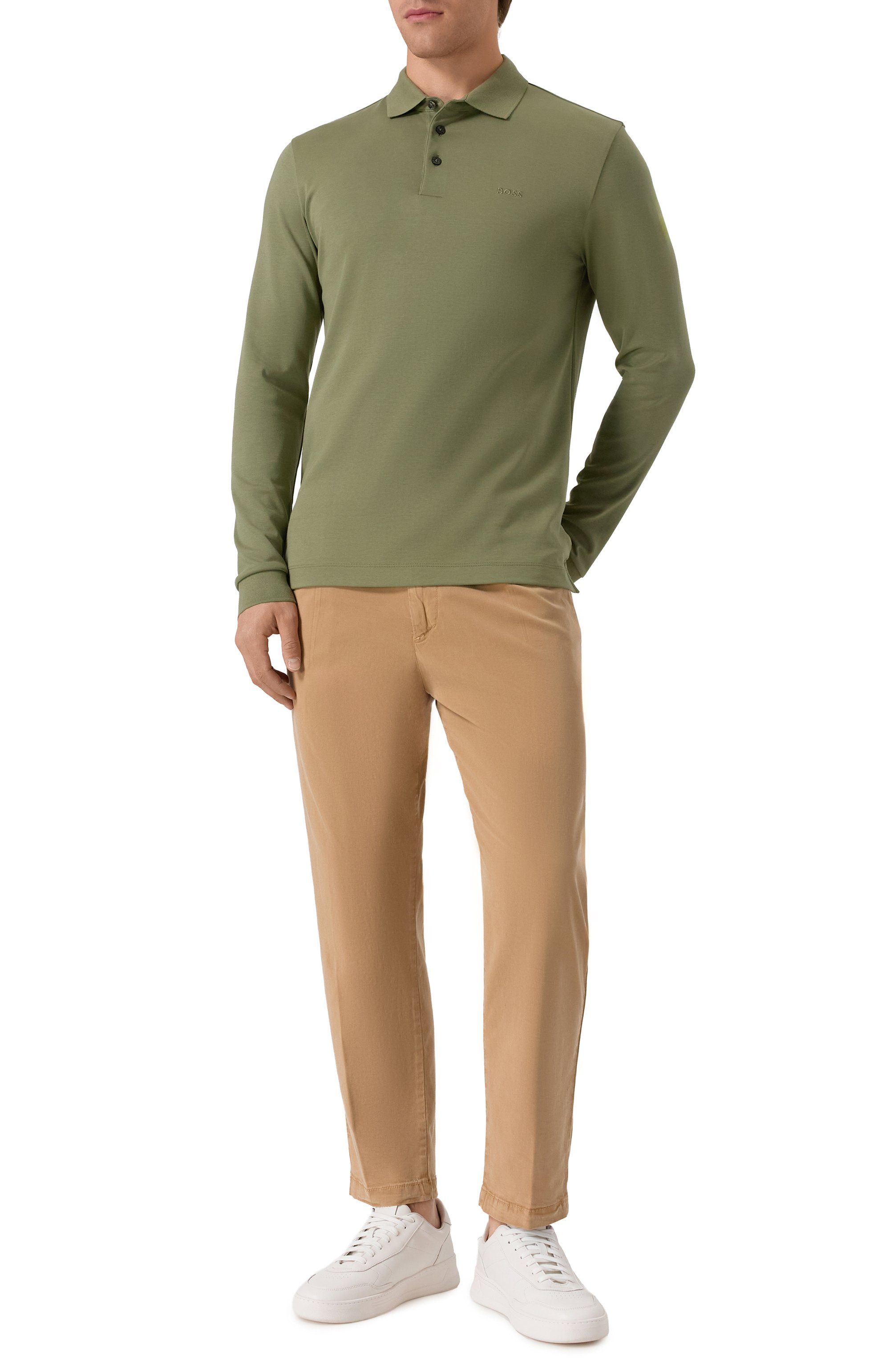 Хлопковое поло BOSS, арт. 50468392, фото 2