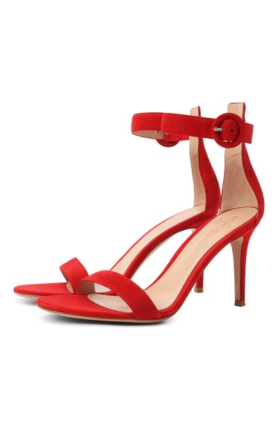 Женские замшевые босоножки portofino 85 GIANVITO ROSSI, арт. G60953.85RIC.CAMTABS