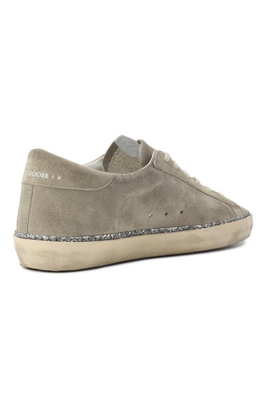 Замшевые кеды Super Star Golden Goose Deluxe Brand GWF00857.F006868 Бежевый  GWF00857.F006868 Фото 5