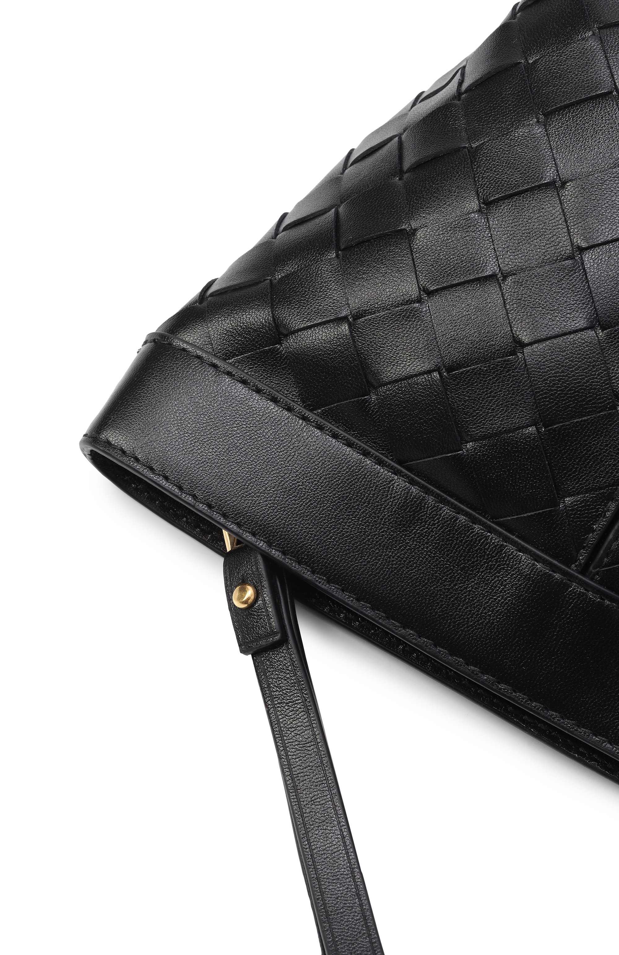 Клатч flip flap mini BOTTEGA VENETA черного цвета по цене 125000 руб., арт. 805577/V3IV1, фото 3 Клатч flip flap mini BOTTEGA VENETA, арт. 805577/V3IV1, фото 3