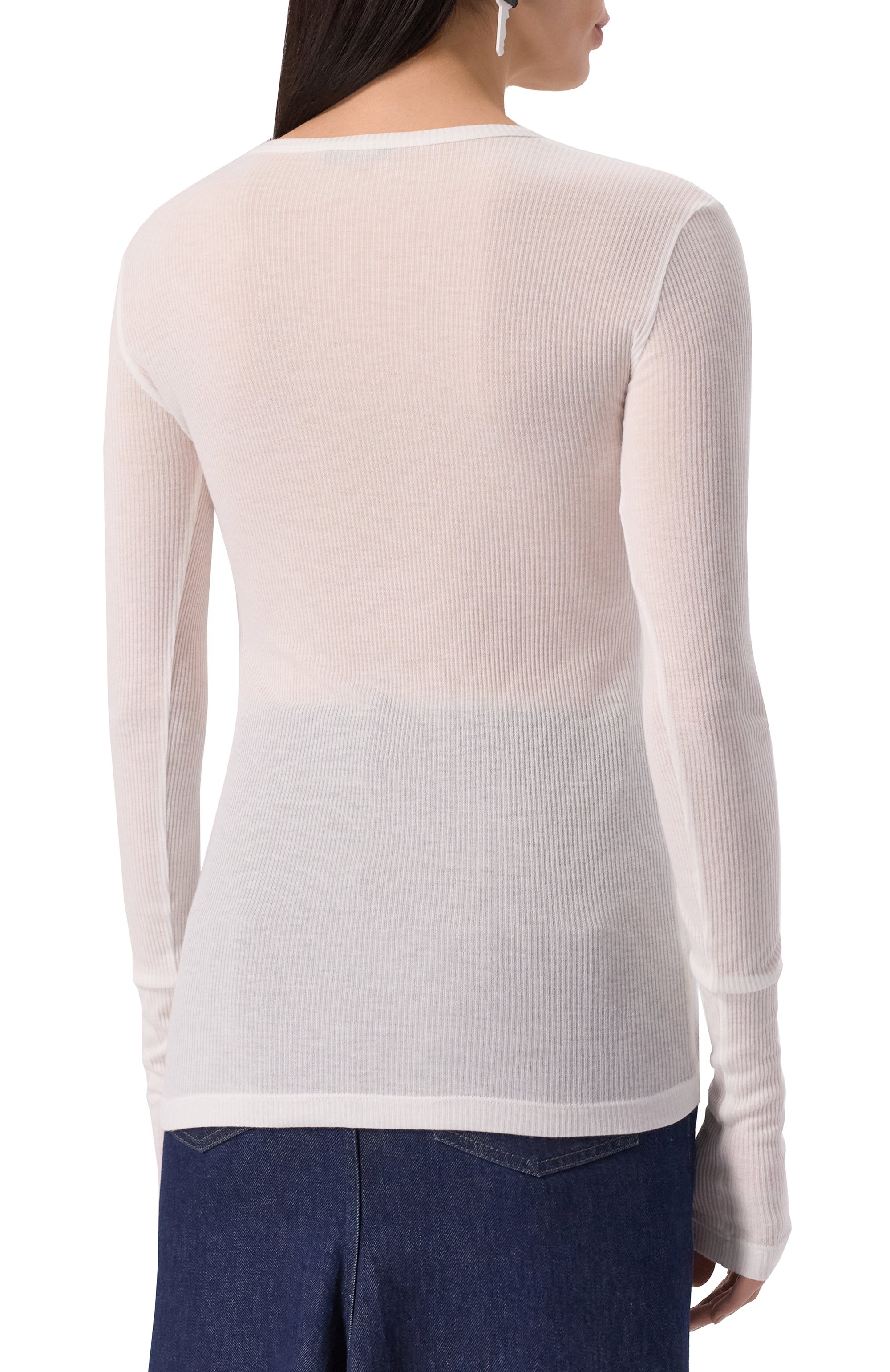 Пуловер из вискозы и хлопка ANN DEMEULEMEESTER, арт. B0011488/FA570, фото 4