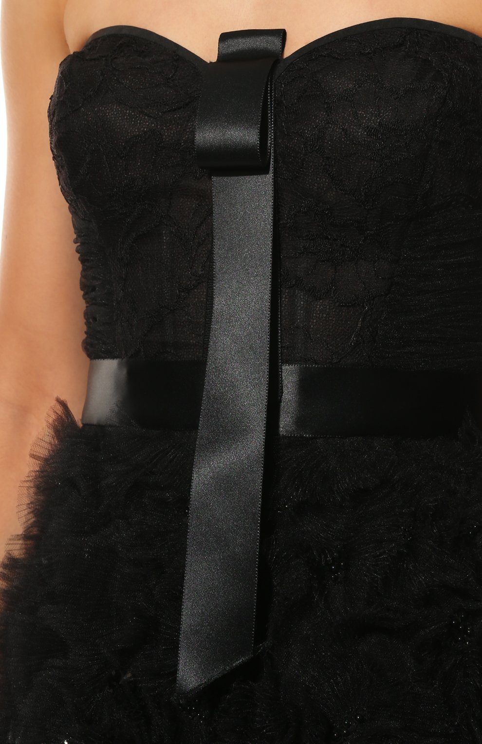 Платье OSCAR DE LA RENTA черного цвета по цене 1430000 руб., арт. S16E096BLK, фото 5 Платье OSCAR DE LA RENTA, арт. S16E096BLK, фото 5