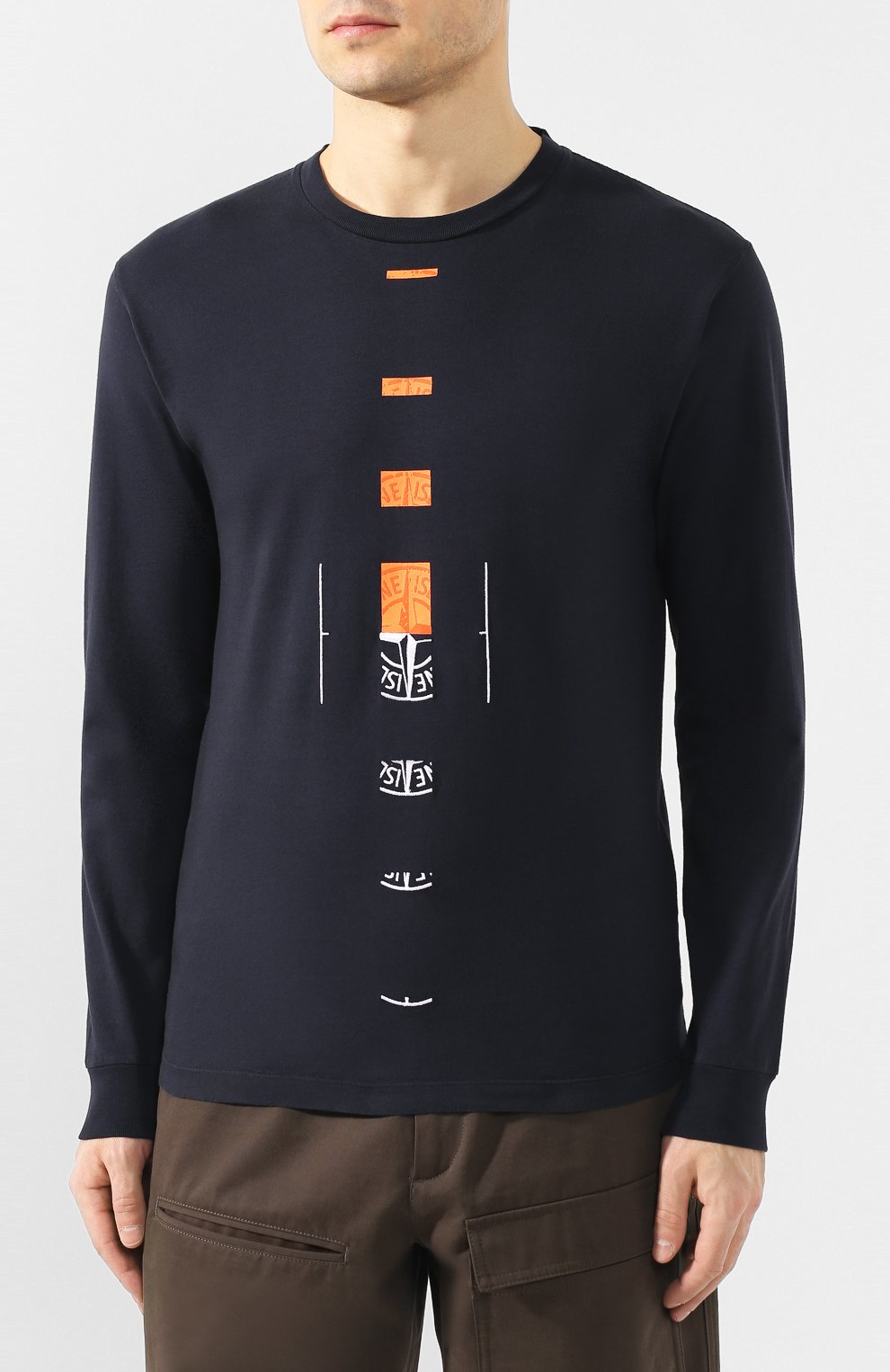 Хлопковый лонгслив STONE ISLAND, арт. 72152ML90, фото 3