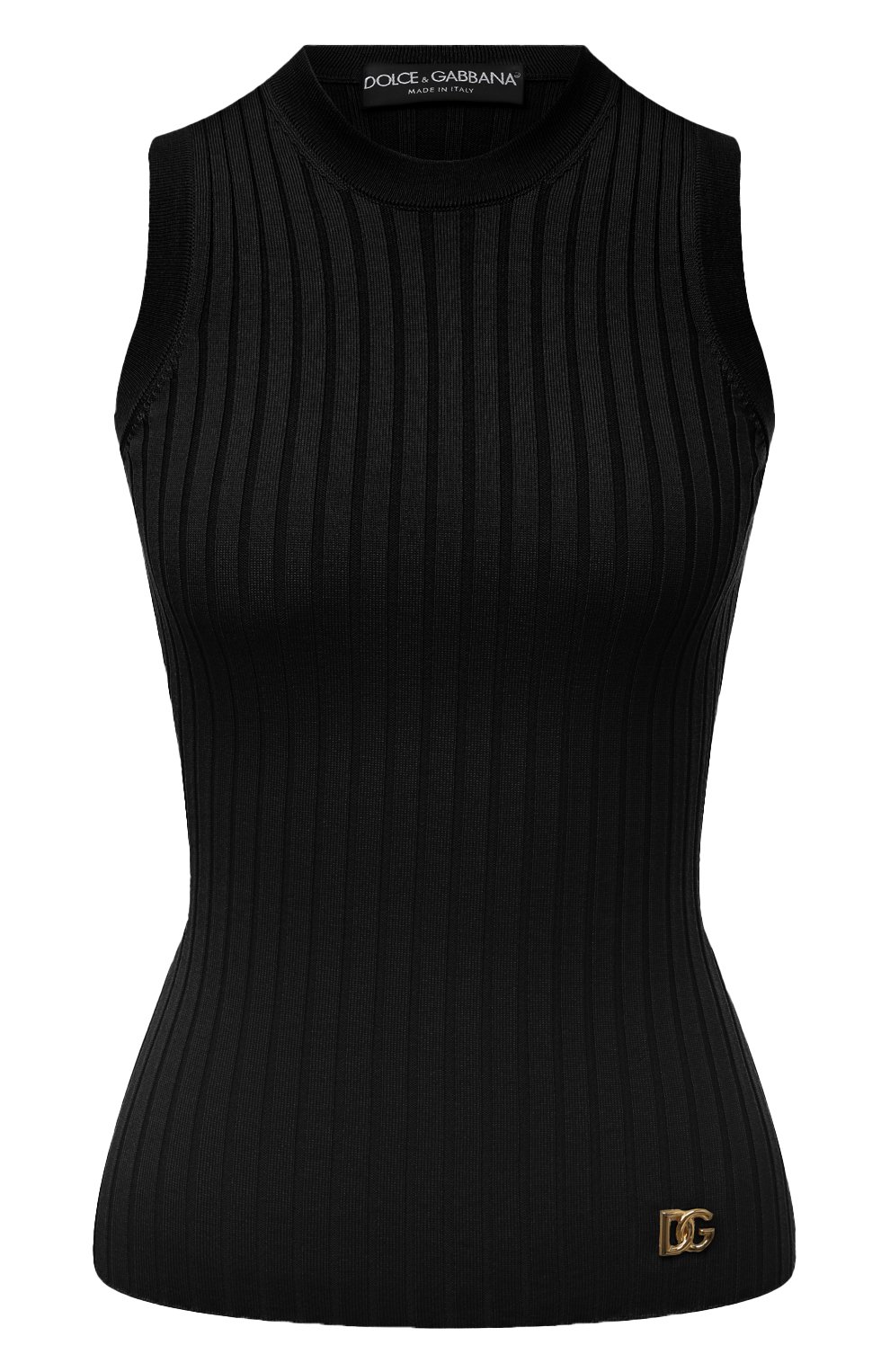 Шерстяной топ DOLCE & GABBANA темно-коричневого цвета по цене 76950 руб., арт. FXJ26T/JCVJ7, фото 1 Шерстяной топ DOLCE & GABBANA, арт. FXJ26T/JCVJ7, фото 1