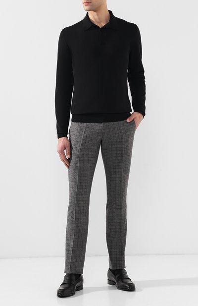 Шерстяное поло с длинными рукавами и воротником на молнии BERLUTI, арт. R14KPL11-YADK, фото 2