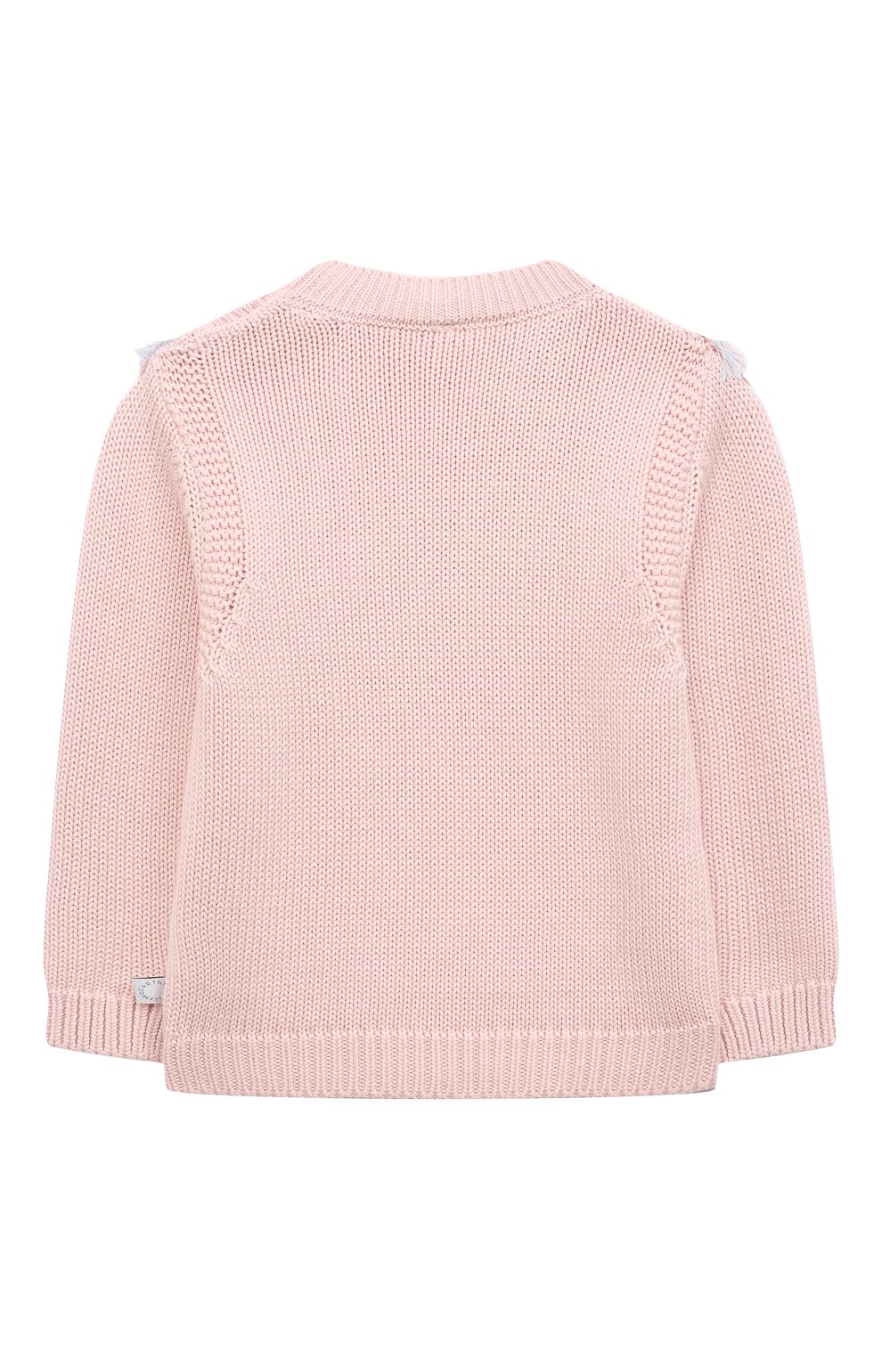 Хлопковый пуловер STELLA MCCARTNEY светло-розового цвета по цене 16350 руб., арт. TT9060, фото 2 Хлопковый пуловер STELLA MCCARTNEY, арт. TT9060, фото 2