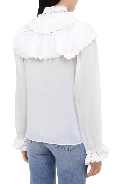 Хлопковая блузка DOLCE & GABBANA, арт. F74R5T/FU5RF, фото 4