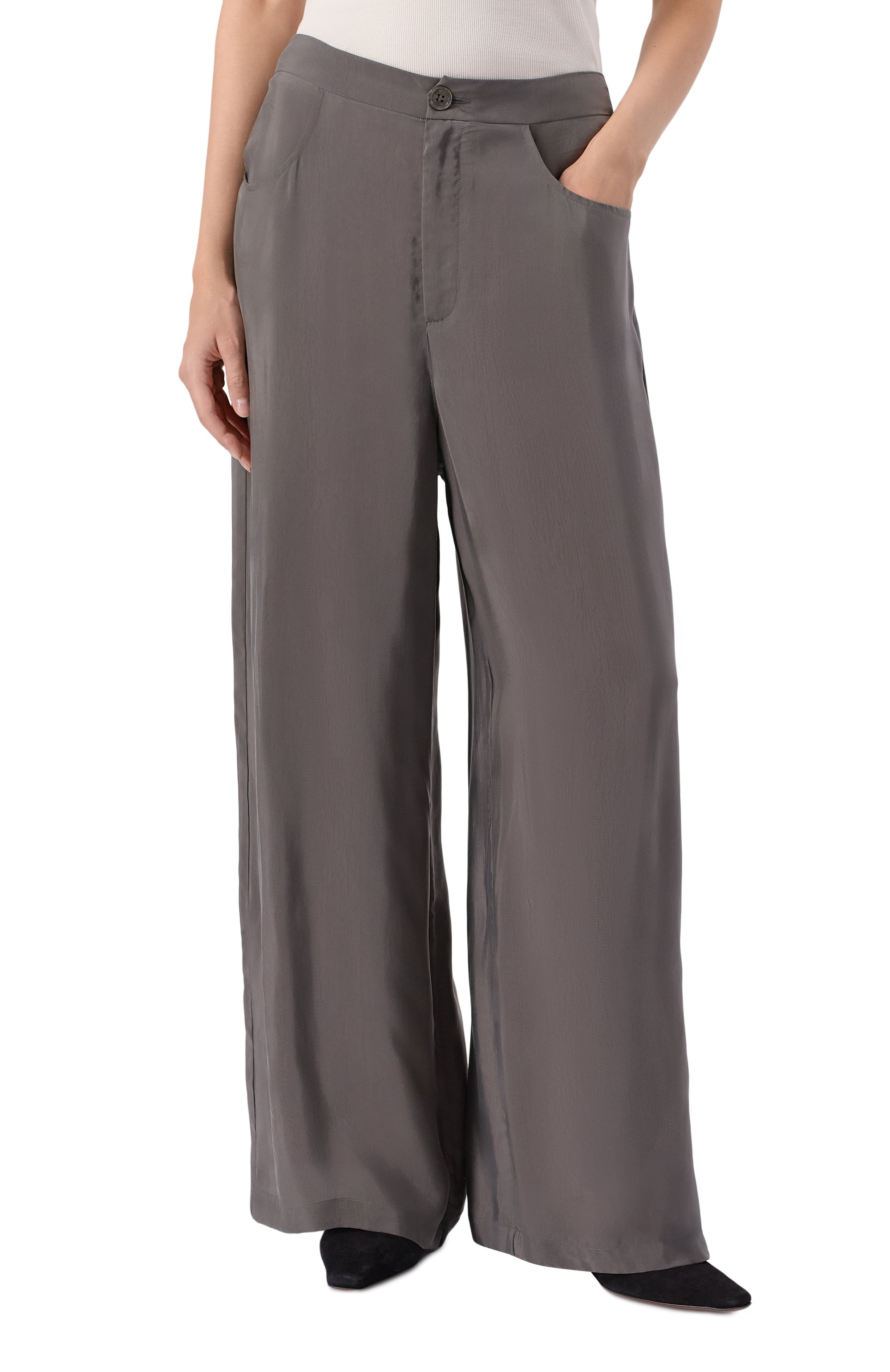 Брюки ERIKA CAVALLINI серого цвета по цене 53150 руб., арт. P5WP02, фото 3 Брюки ERIKA CAVALLINI, арт. P5WP02, фото 3