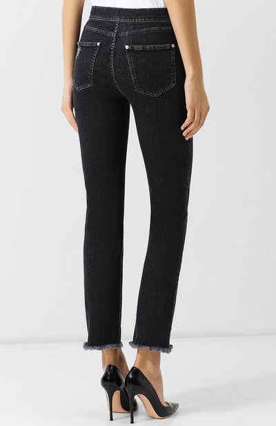 Джинсы с потертостями и бахромой BALMAIN, арт. 145496/148K, фото 4