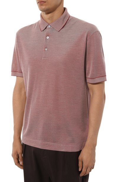 Шелковое поло ZEGNA, арт. UB330A5/B775R05, фото 3