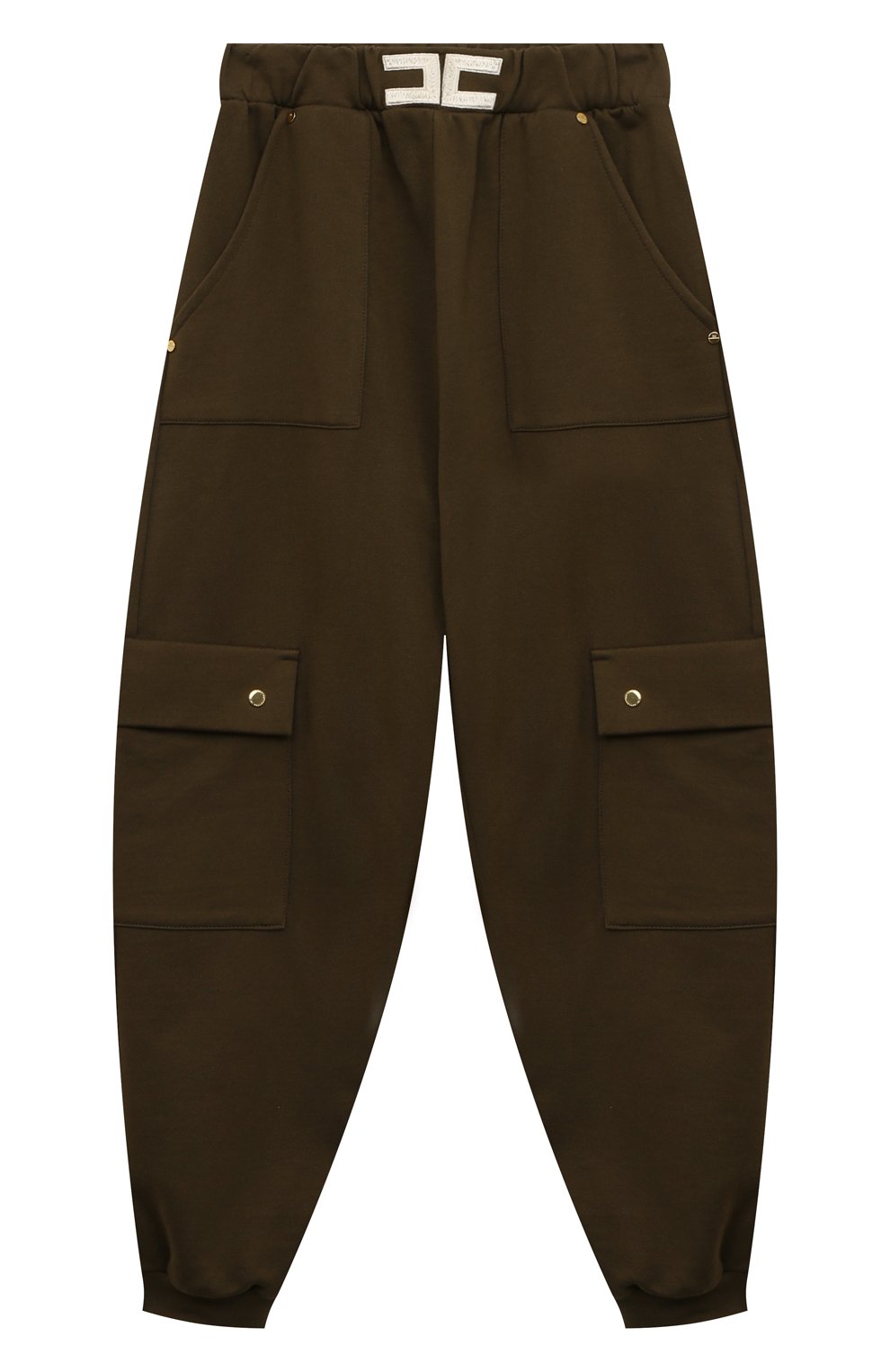 Хлопковые брюки-карго ELISABETTA FRANCHI LA MIA BAMBINA, арт. EFPA1850/FF002/4A-8A, фото 1