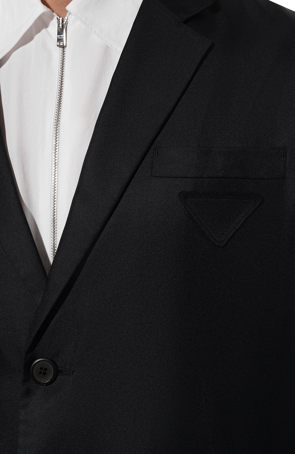 Шелковый пиджак PRADA, арт. UGM173-1QWC-F0008-212, фото 5