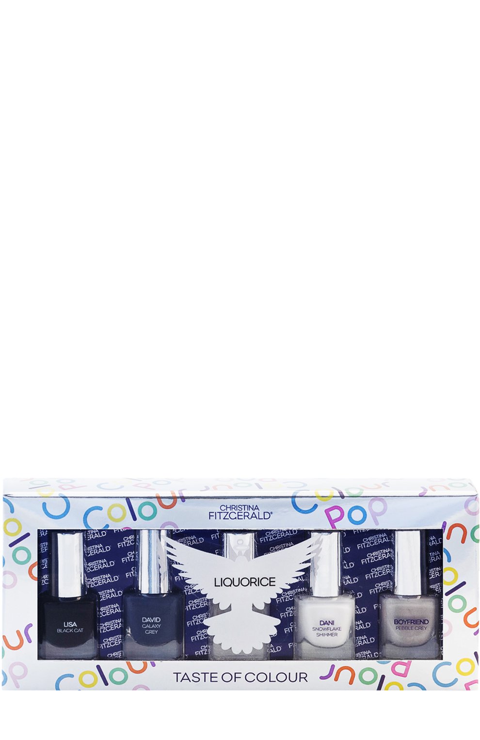 Набор лаков для ногтей colour pop liquorice (5x5ml) CHRISTINA FITZGERALD, арт. 9333381003348, фото 1
