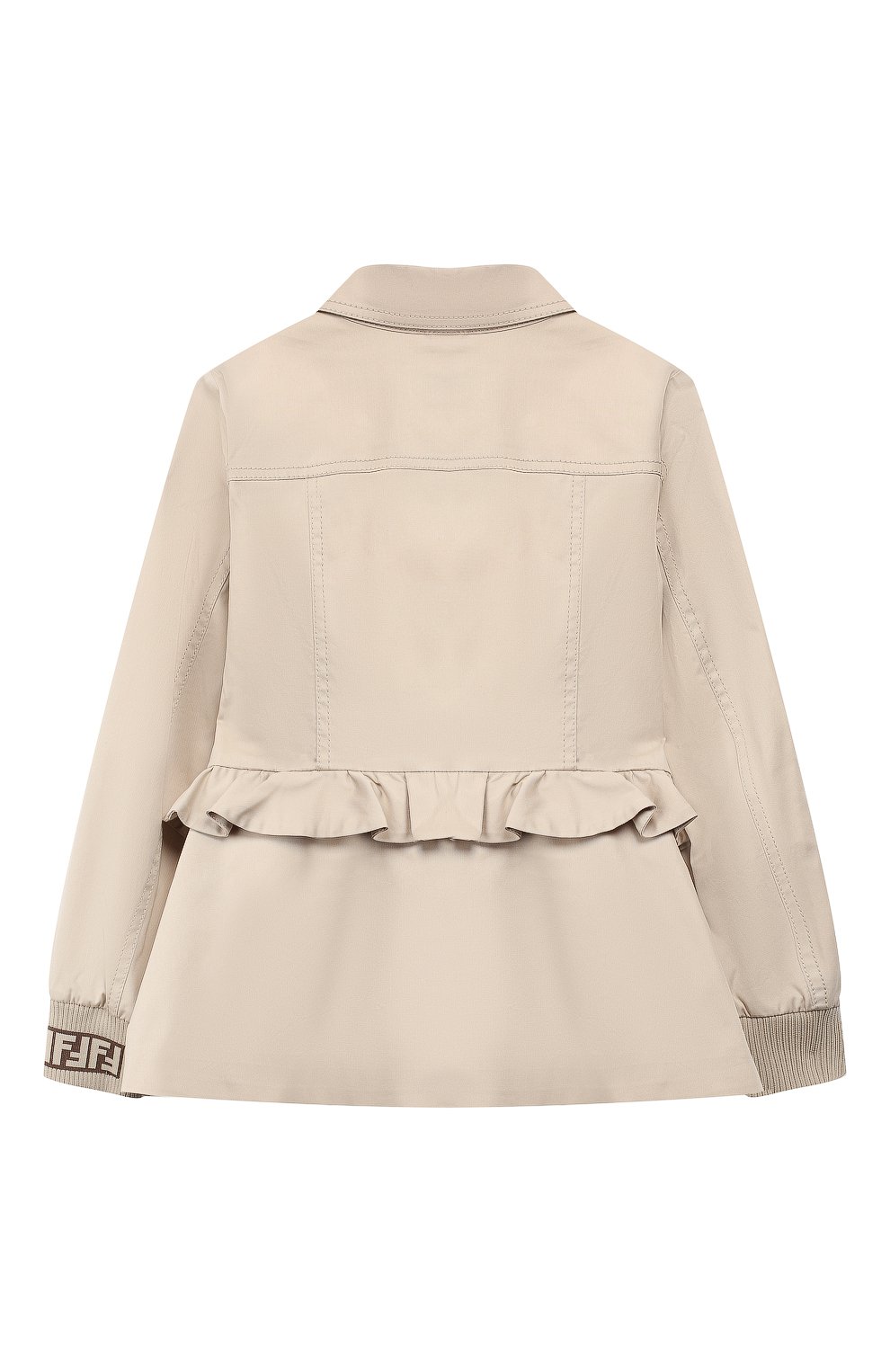 Хлопковая куртка с баской FENDI, арт. JFA089/A69F/3A-5A, фото 2
