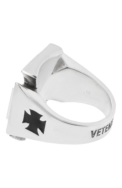 Кольцо VETEMENTS серебряного цвета по цене 85500 руб., арт. UE76RI315S/5101 BRASS, фото 3 Кольцо VETEMENTS, арт. UE76RI315S/5101 BRASS, фото 3