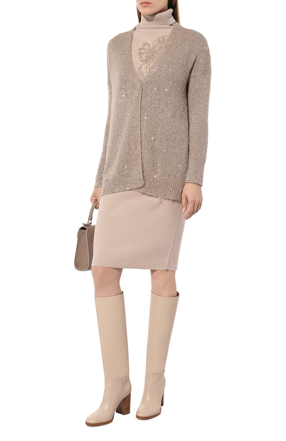 Кардиган D.EXTERIOR бежевого цвета по цене 57750 руб., арт. 59331, фото 2 Кардиган D.EXTERIOR, арт. 59331, фото 2