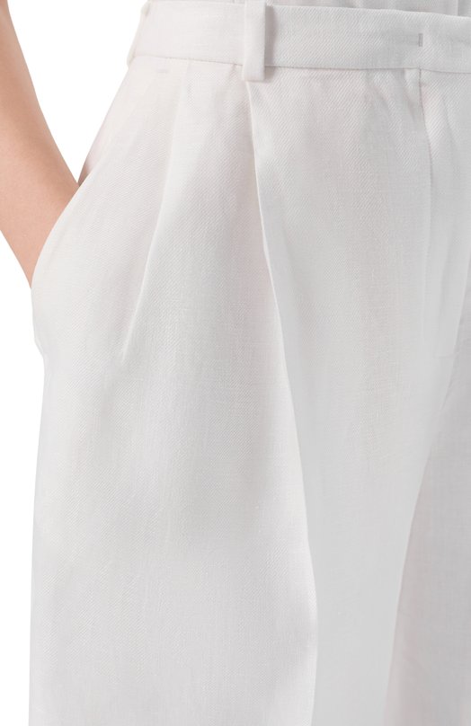 Льняные шорты 12 STOREEZ 137575 Белый  137575 Фото 5