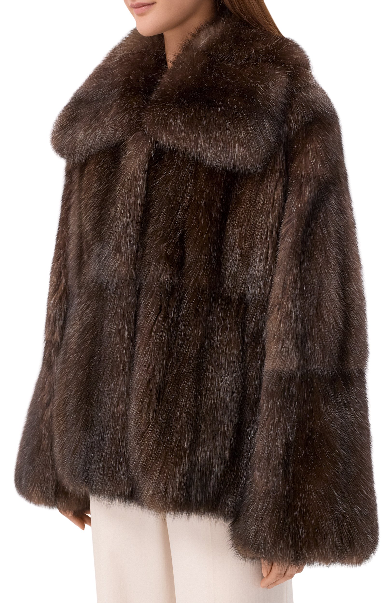 Шуба из соболя MVST коричневого цвета по цене 13450000 руб., арт. M001K/SABLE WILD, фото 3 Шуба из соболя MVST, арт. M001K/SABLE WILD, фото 3