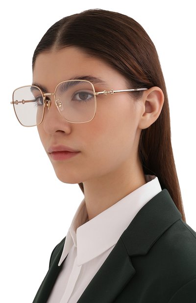 Оправа GUCCI золотого цвета по цене 39950 руб., арт. GG08830A 001, фото 2 Оправа GUCCI, арт. GG08830A 001, фото 2