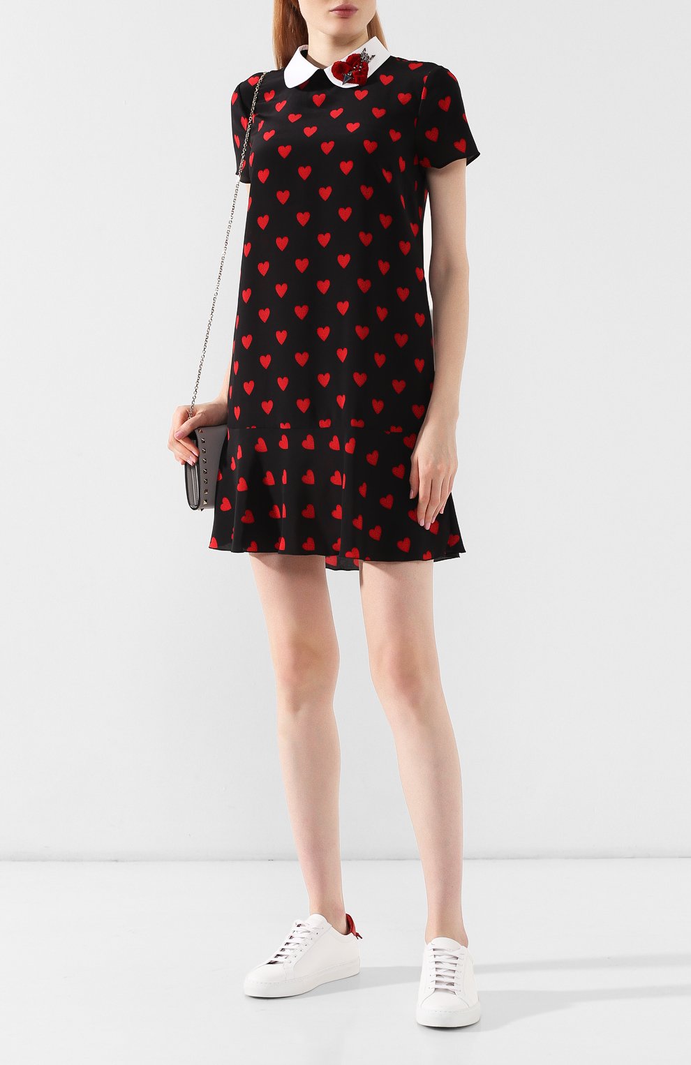 Шелковое платье REDVALENTINO разноцветного цвета по цене 59900 руб., арт. SR3VAH00/4AE, фото 2 Шелковое платье REDVALENTINO, арт. SR3VAH00/4AE, фото 2