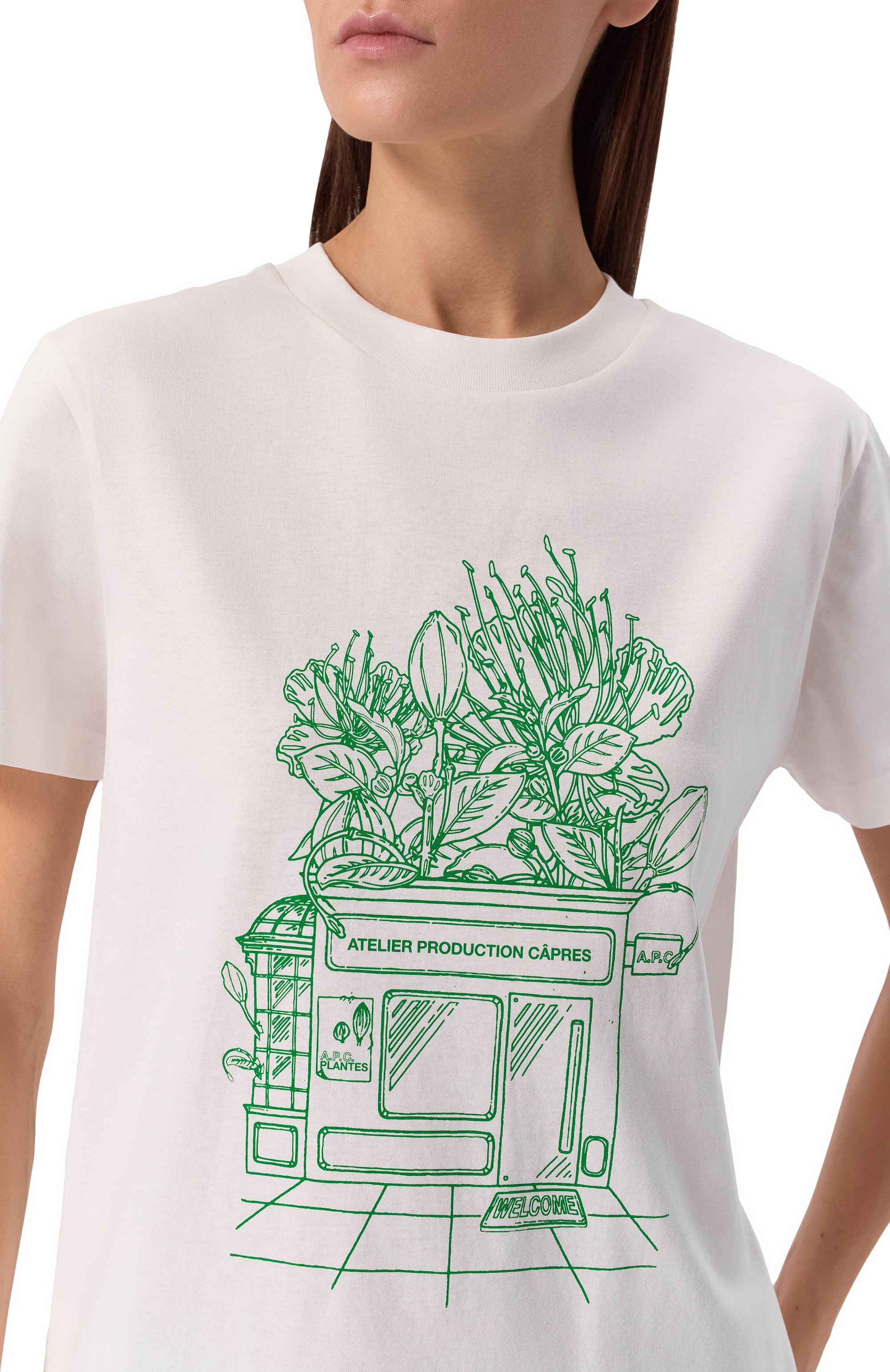 Хлопковая футболка A.P.C., арт. C0GCK-M26449, фото 5