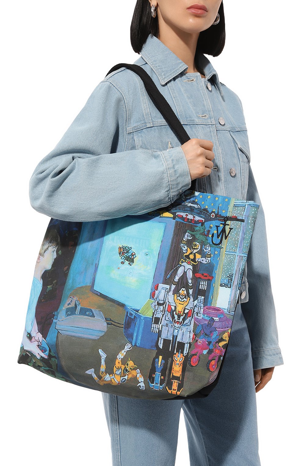 Хлопковый шопер JW ANDERSON, арт. HB0498/FA0404, фото 2