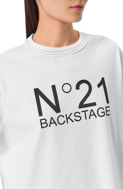 Хлопковый лонгслив N21, арт. F041/6328, фото 5