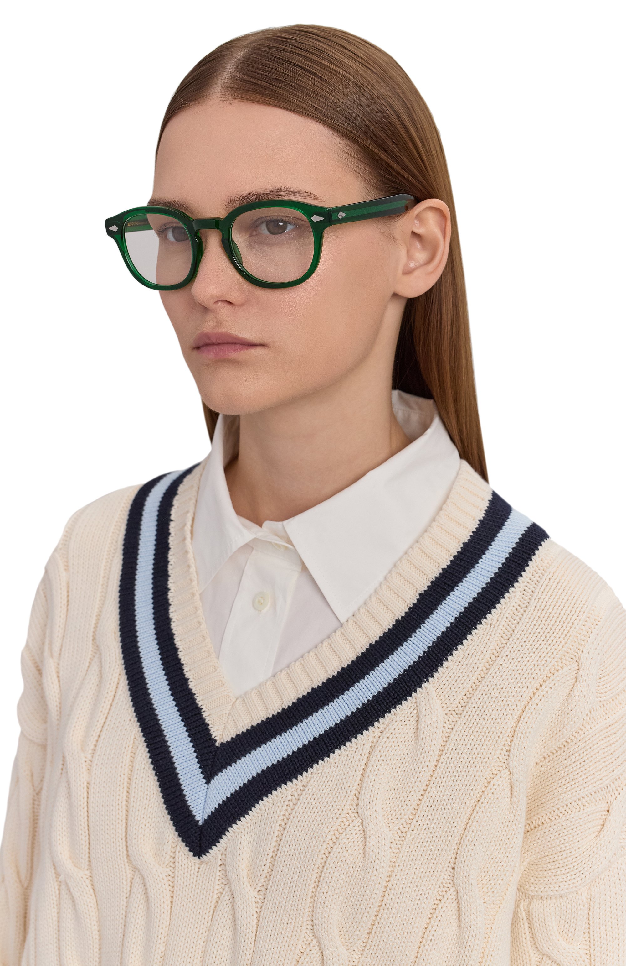 Оправа MOSCOT зеленого цвета по цене 36500 руб., арт. LEMT0SH EMERALD, фото 3 Оправа MOSCOT, арт. LEMT0SH EMERALD, фото 3