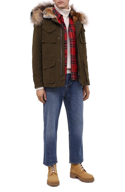 Парка с меховой подкладкой BARBED зеленого цвета по цене 199500 руб., арт. A20-FJMC20TMC, фото 3 Парка с меховой подкладкой BARBED, арт. A20-FJMC20TMC, фото 3