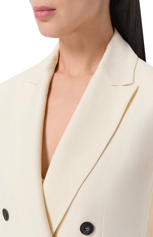 Жакет из вискозы и льна Antonelli Firenze M3128Q/935 Кремовый  M3128Q/935 Фото 5