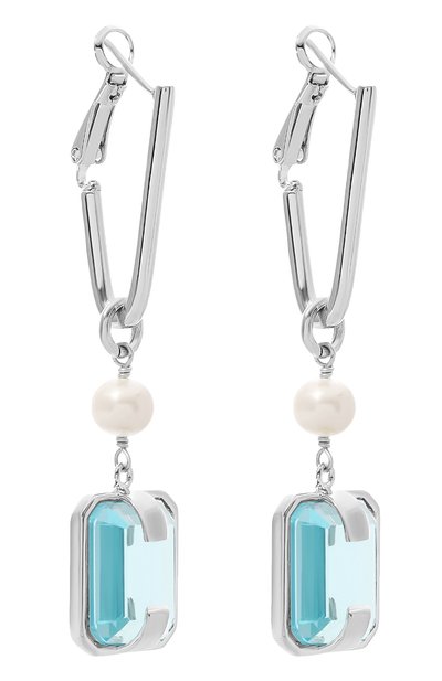 Серьги CRYSTALLINE JEWELLERY голубого цвета по цене 13860 руб., арт. 381WNN, фото 3 Серьги CRYSTALLINE JEWELLERY, арт. 381WNN, фото 3