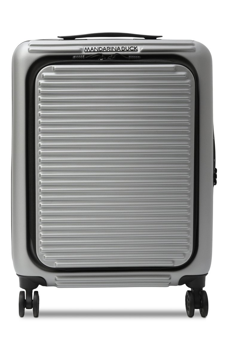 Женский чемодан tank case small MANDARINA DUCK серебряного цвета, арт. FSV22-002 | Фото 1 (Материал: Пластик; Автоматизация ТО: Проставлено; Автоматизация состава: Проставлено; Размер: small)