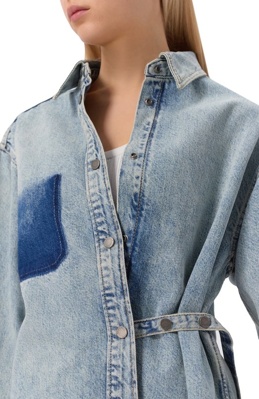 Джинсовая рубашка Bella Haikure HEW06098DF144L0917/BELLA AUTHENTIC LAX Голубой  HEW06098DF144L0917/BELLA AUTHENTIC LAX Фото 5