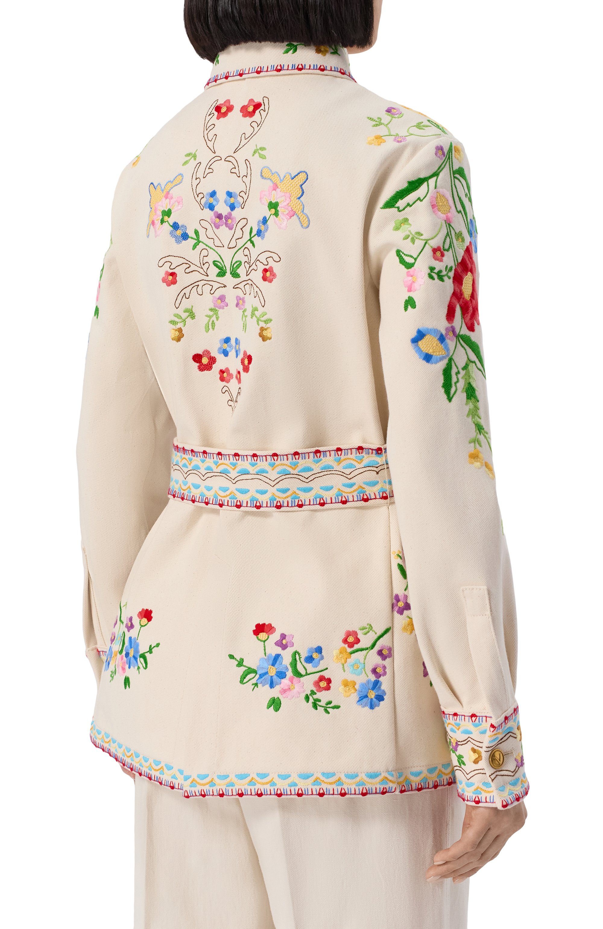 Хлопковый жакет VALENTINO, арт. 6B3DC04J918, фото 4