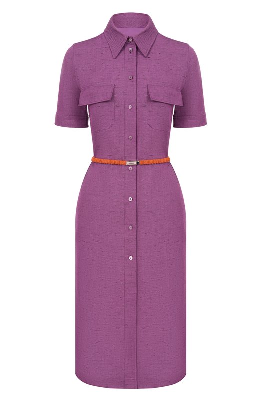 Платье из вискозы Gucci 852004/ZAUB4 Фиолетовый 852004/ZAUB4