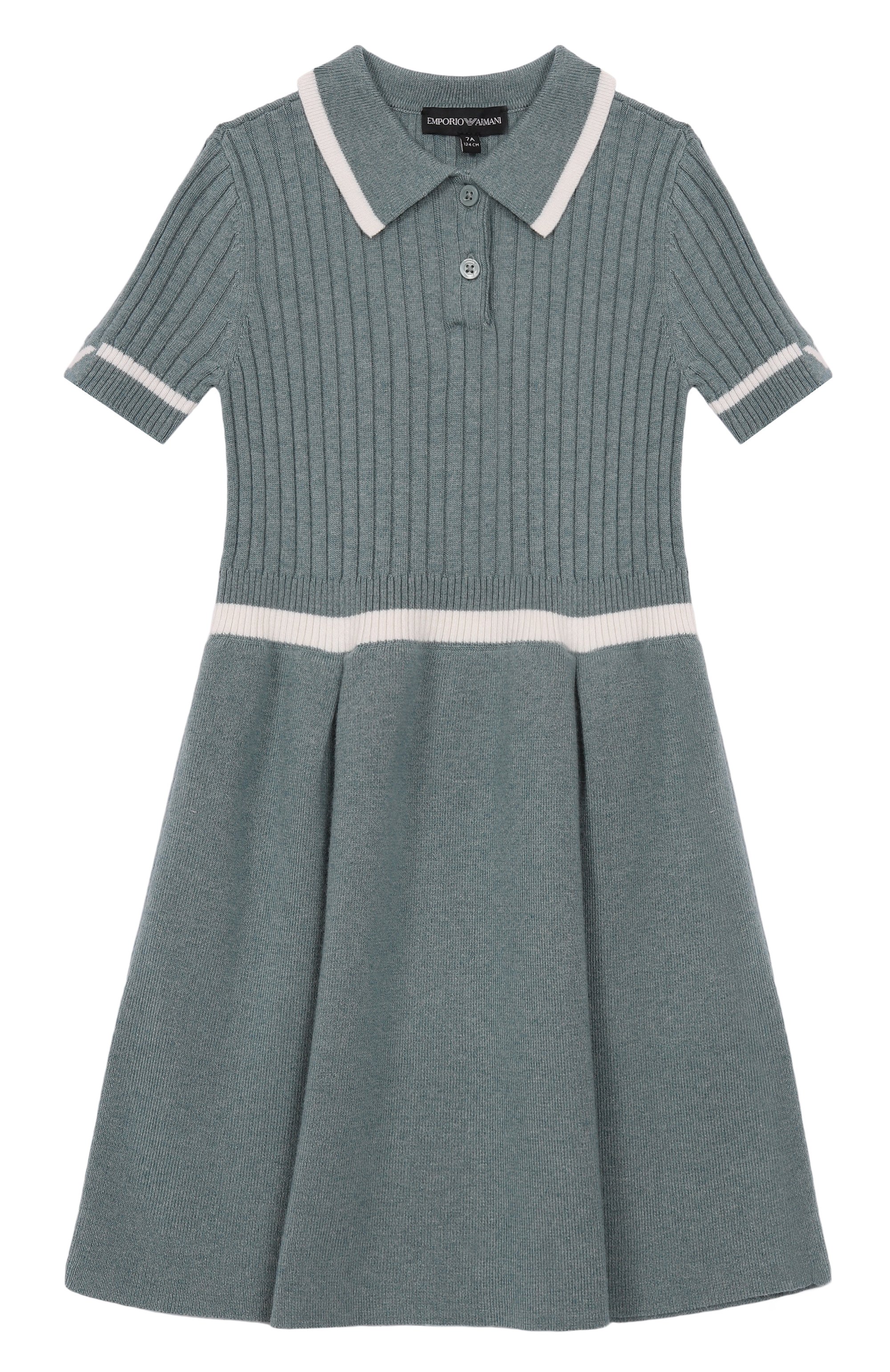 Платье EMPORIO ARMANI тёмно-голубого цвета по цене 22100 руб., арт. EG000364/AF17398, фото 1 Платье EMPORIO ARMANI, арт. EG000364/AF17398, фото 1