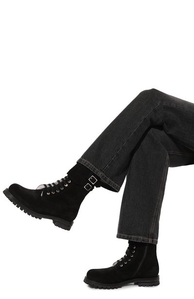 Замшевые ботинки KITON, арт. D56810N0102505, фото 3