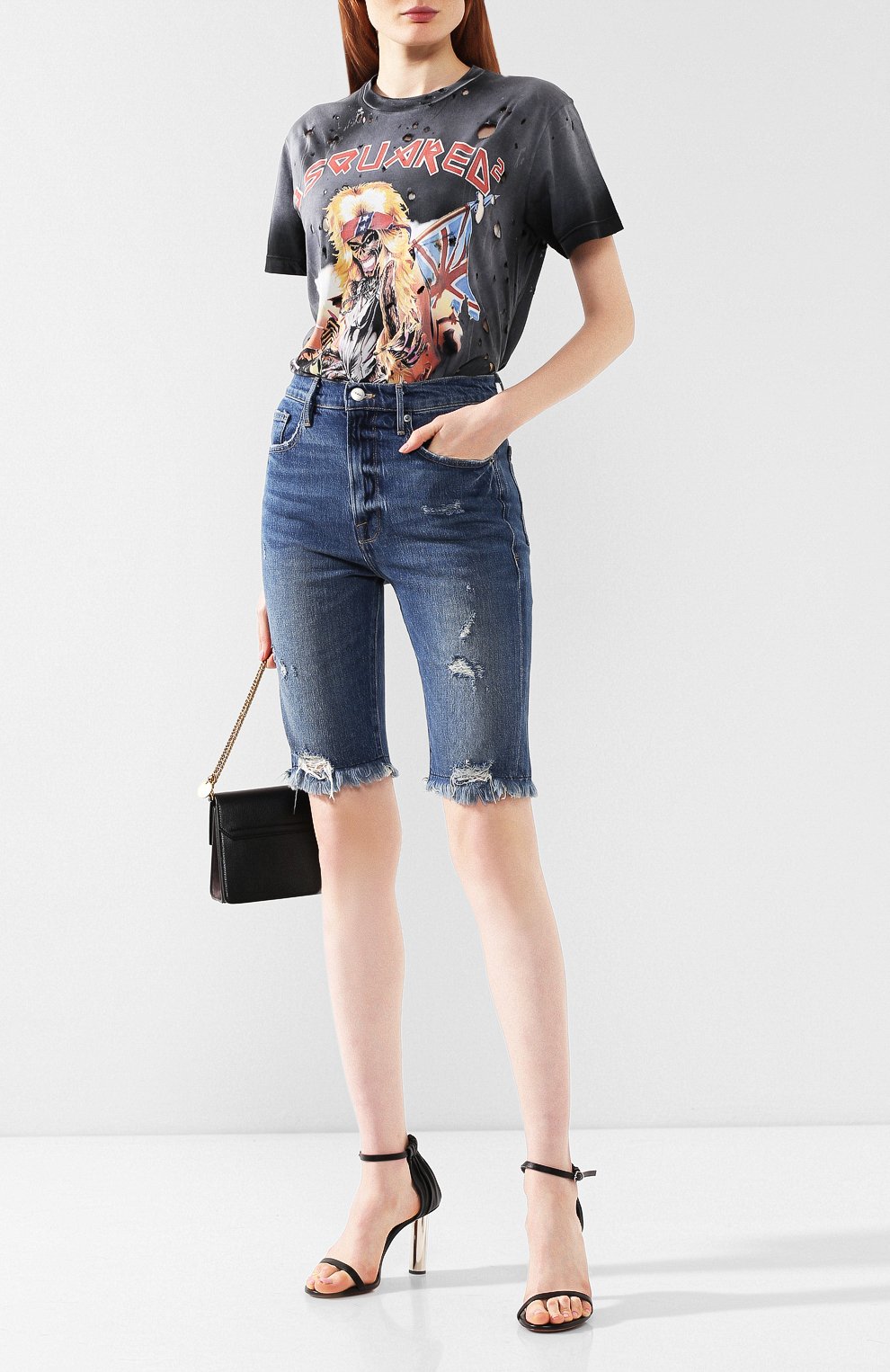 Джинсовые шорты FRAME DENIM, арт. LVBRB439, фото 2