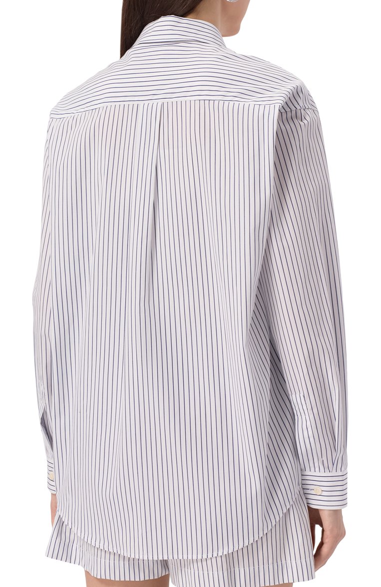 Хлопковая р�убашка SPORTY AND RICH, арт. SI006606302ST02, фото 4