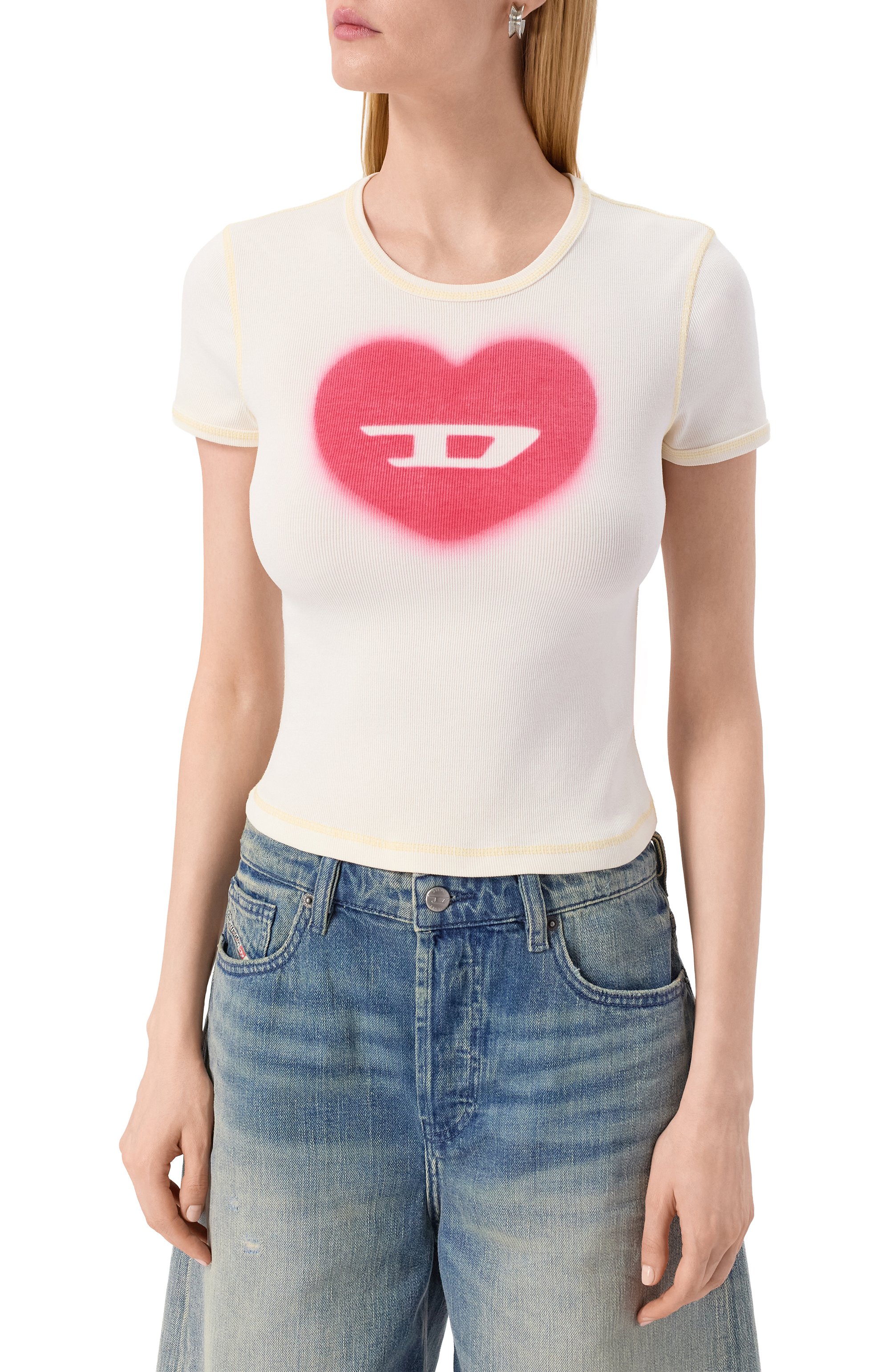 Хлопковая футболка DIESEL, арт. A12836/0SQAD, фото 3