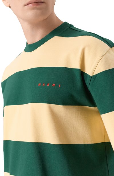 Хлопковая футболка MARNI, арт. HUMU0287S0/UTC580, фото 5