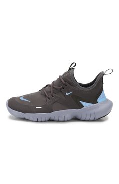 Детские кроссовки nike free rn 5.0 NIKE серого цвета, арт. AR4143-004 | Фото 2 (Материал внешний: Текстиль, Резина; Материал сплава: Проставлено, Проверено; Нос: Не проставлено; Статус проверки: Проверено, Проверена категория; Стили: Спорт)