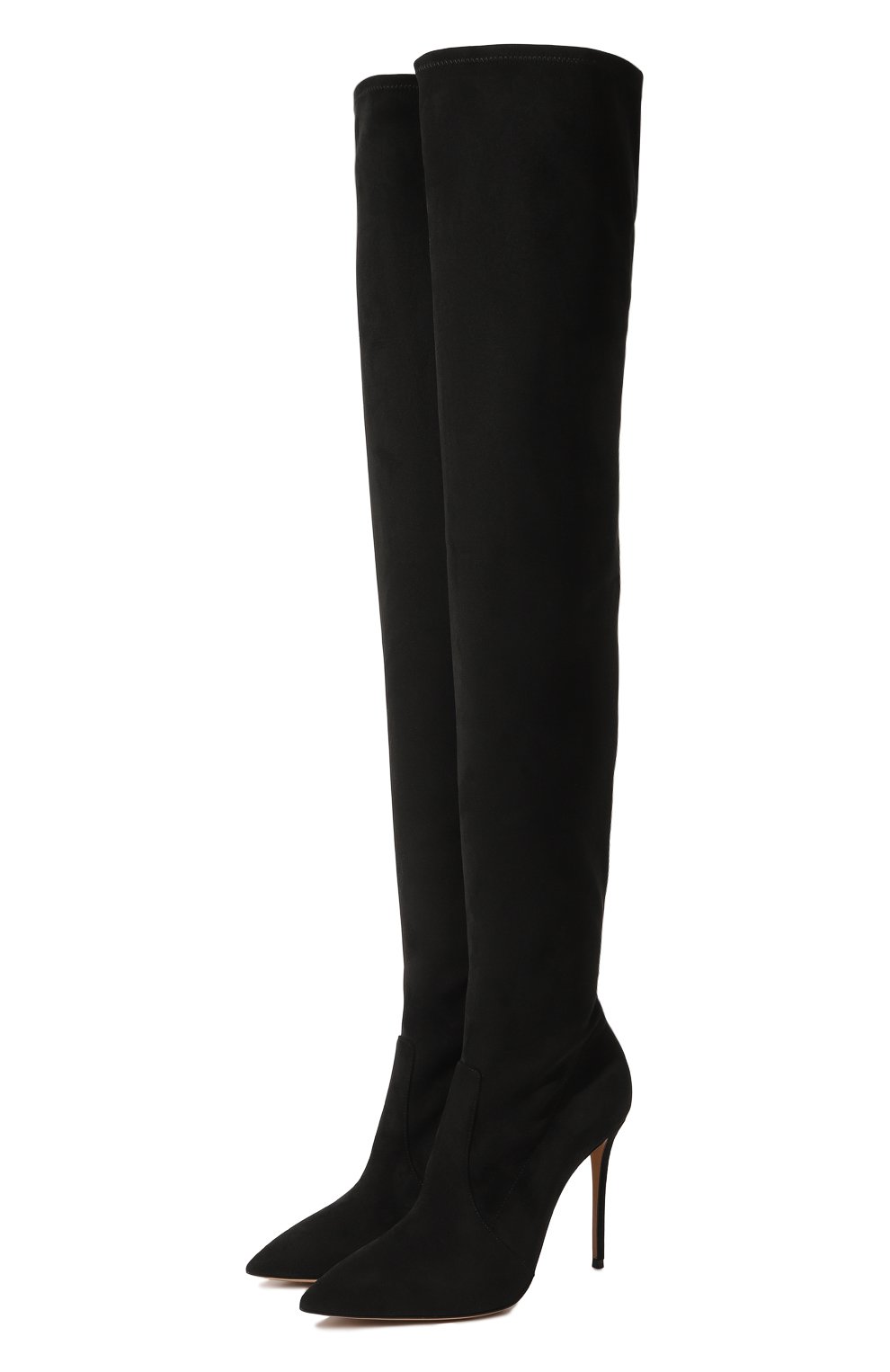 Текстильные ботфорты CASADEI, арт. 1T012Z1001GYSUE, фото 1