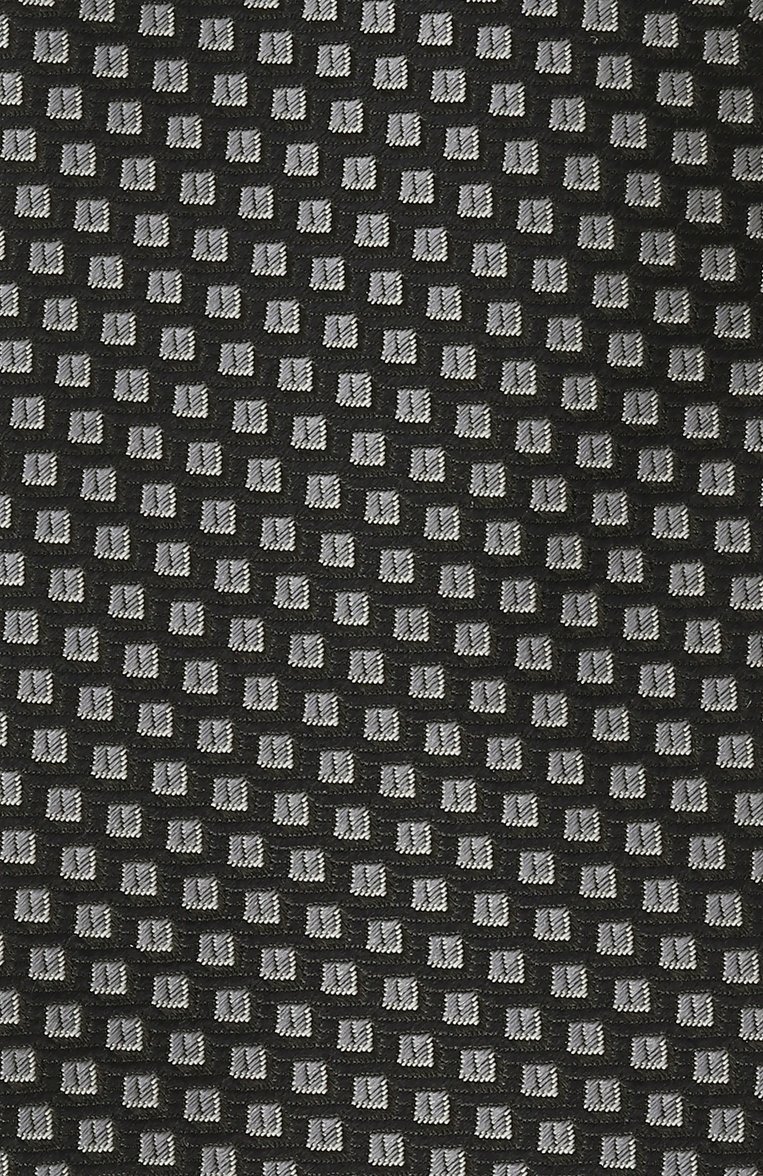 Мужской шелковый галстук GIORGIO ARMANI черного цвета, арт. GM000800/TE13670 | Фото 4 (Материал: Текстиль, Шелк; Нос: Не проставлено; Принт: С принтом)