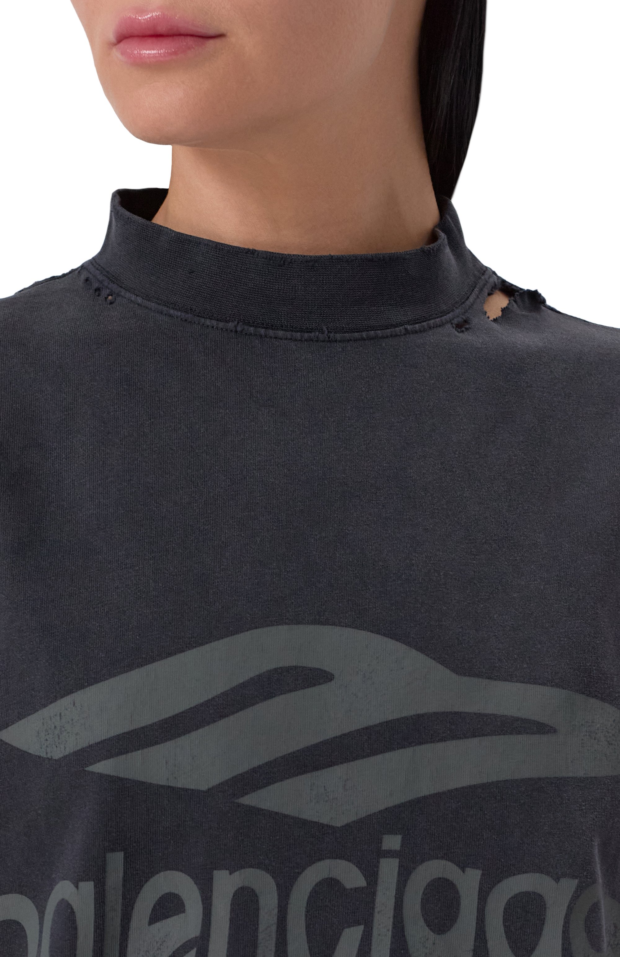 Хлопковая футболка BALENCIAGA, арт. 787349/TRVS8, фото 9