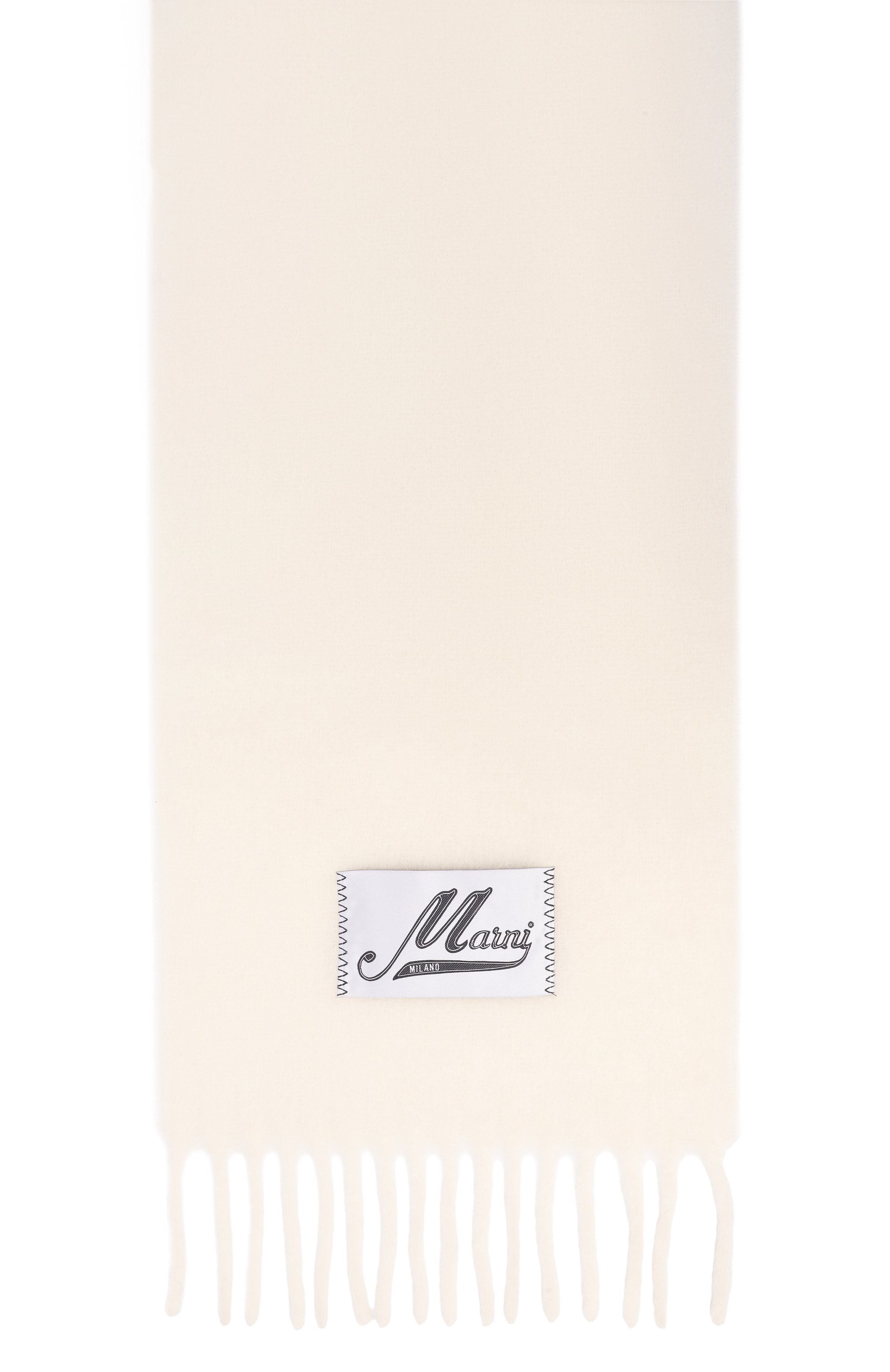 Шерстяной шарф MARNI белого цвета по цене 42450 руб., арт. SCMC0059Y0/UTW918, фото 4 Шерстяной шарф MARNI, арт. SCMC0059Y0/UTW918, фото 4