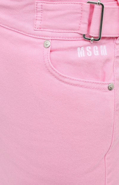Джинсовая юбка MSGM светло-розового цвета по цене 26900 руб., арт. 3041MDD42T 217279, фото 5 Джинсовая юбка MSGM, арт. 3041MDD42T 217279, фото 5