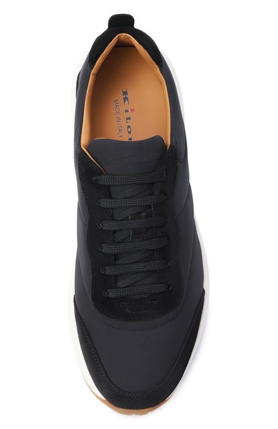 Текстильные кроссовки KITON черного цвета по цене 110500 руб., арт. USSA489N01521, фото 5 Текстильные кроссовки KITON, арт. USSA489N01521, фото 5